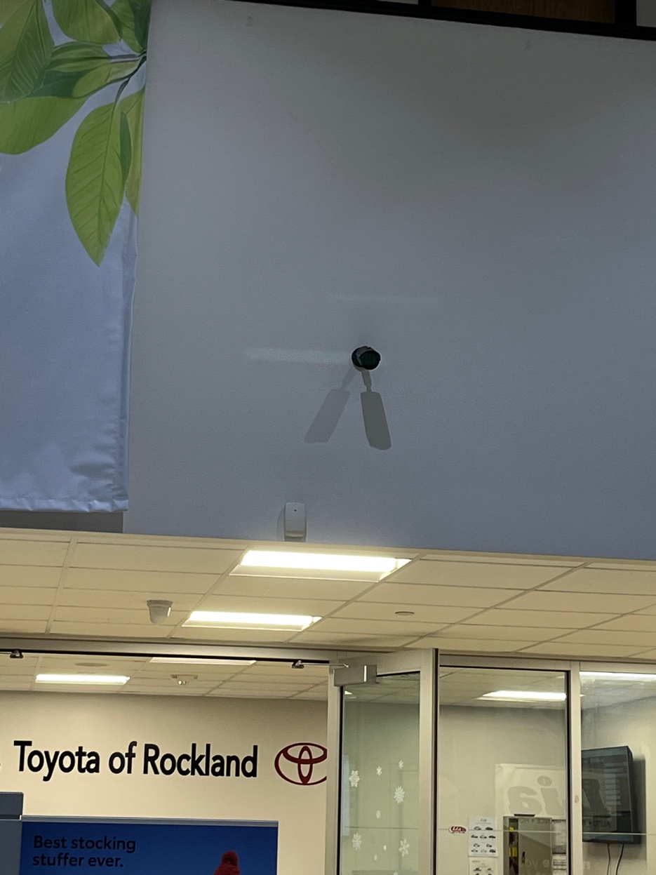 Bullet security camera wall mount commercial installation Poughquag Dutchess County