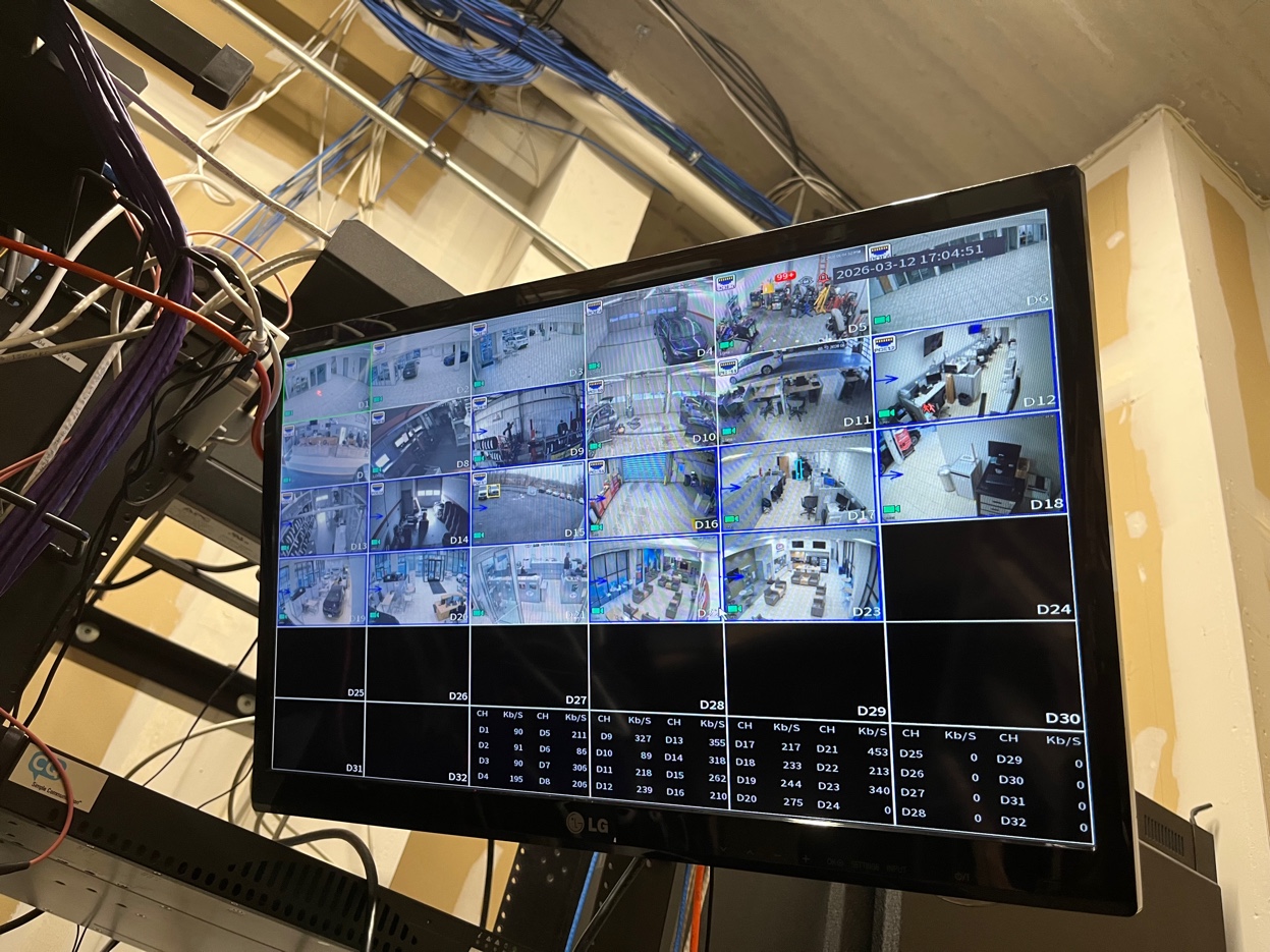 32-channel NVR security monitor system auto dealership Poughquag Dutchess County NY